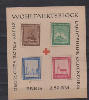 01 - Lokalausgaben Oldenburg Block 1 B 