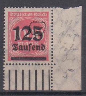 291 - Deutsches Reich Infla Nr. 291 AF I 