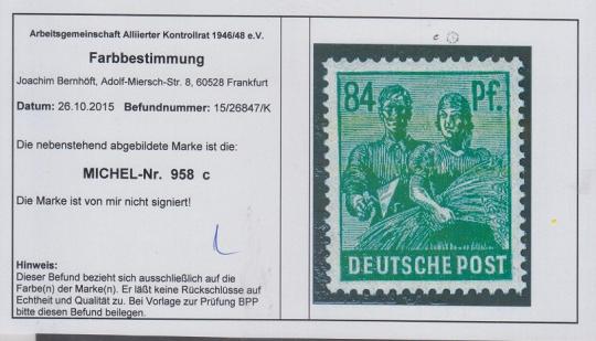 958 - Alliierte Besetzung Nr. 958 c 