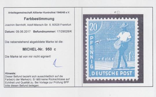 950 - Alliierte Besetzung Nr. 950 c 