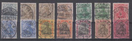 68 - Deutsches Reich Germania Nr. 68 - 77 