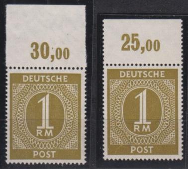 937 - Alliierte Besetzung Nr. 937 a P OR ndgz + dgz 