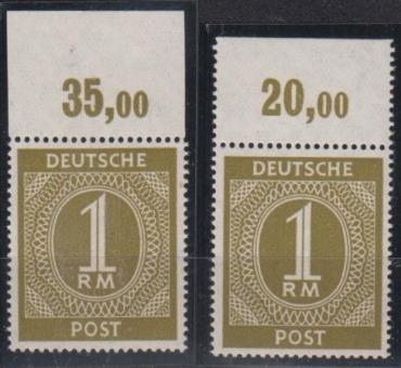 937 - Alliierte Besetzung Nr. 937 b P OR ndgz + dgz 