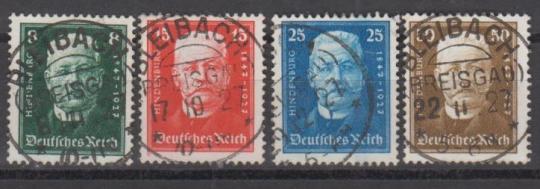 403 - Deutsches Reich Nr. 403 - 406 
