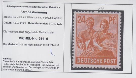 951 - Alliierte Besetzung Nr. 951 d 