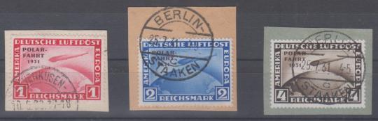 456 - Deutsches Reich Zeppelin Polarfahrt Nr. 456 - 458 
