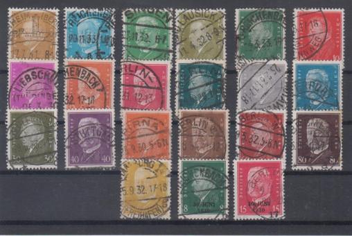 410 - Deutsches Reich Reichspräsidenten Nr. 410 - 422, 435 - 437, 444, 445, 454 