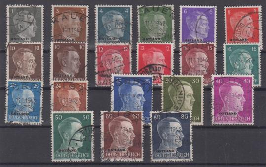 1 - Deutsche Besetzung Ostland Nr. 1 - 20 