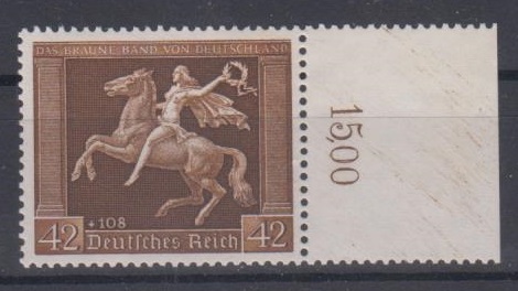 671 - Deutsches Reich Braunes Band Nr. 671 y OR 