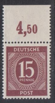 921 - Alliierte Besetzung Nr. 921 P OR dgz 