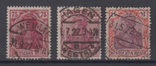 197 - Deutsches Reich Germania Nr. 197 b 