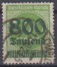 304 - Deutsches Reich Infla Nr. 304 A 
