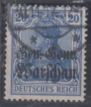 13 - Deutsche Post in Polen Nr. 13 b 