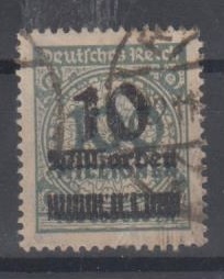 337 - Deutsches Reich Infla Nr, 337 Aufdruckfehler 
