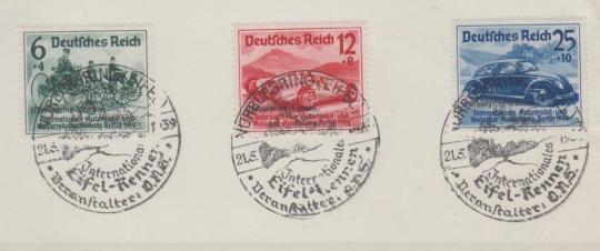 695 - Deutsches Reich Nürburgring Nr. 695 - 697 