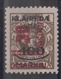 232 - Memel Nr. 232 Type I 