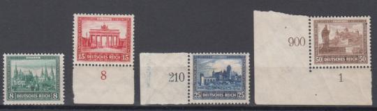 450 - Deutsches Reich Nothilfe Nr. 450 - 453 
