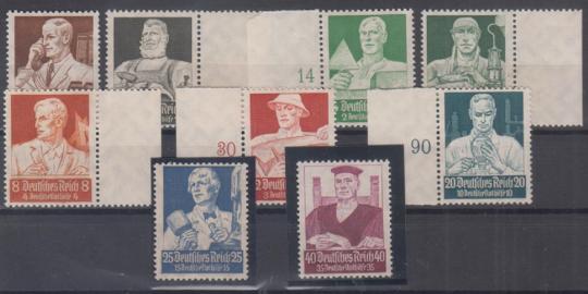 556 - Deutsches Reich Nothilfe Stände Nr. 556 - 564 