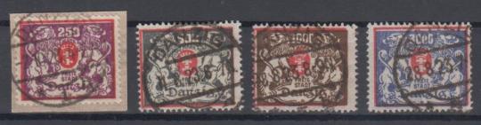 143 - Danzig Nr. 143 - 146 